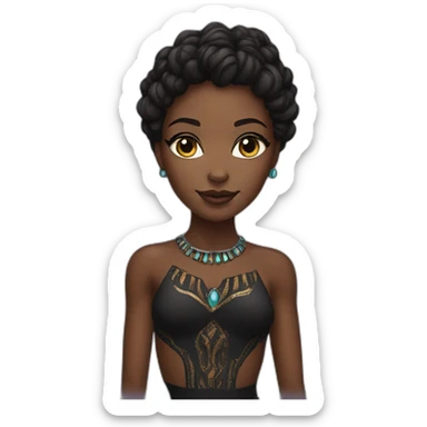 A Beautiful Black panther woman sticker