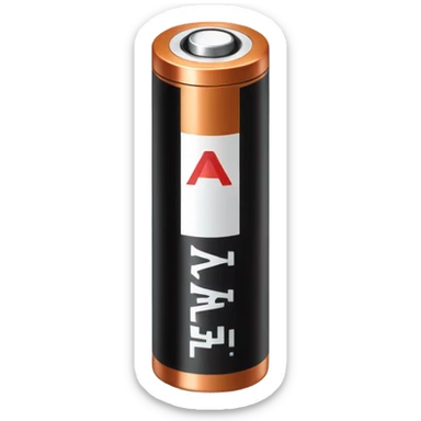 AA battery sticker