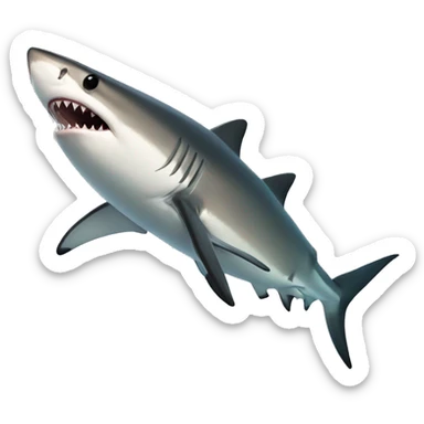 Black tip shark sticker