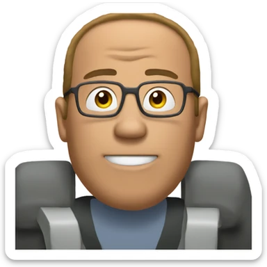 bill from king of the hill sticker