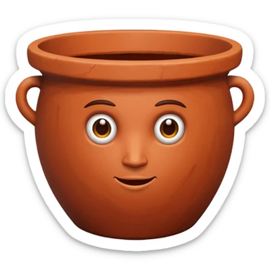 terracotta pot sticker