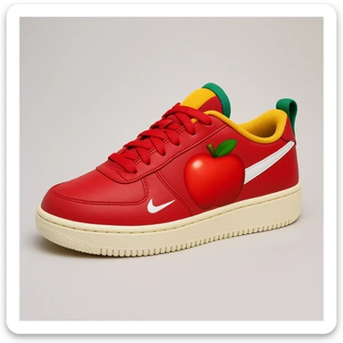 Сгенерируй мне кроссовки Nike стиле эпл емодзи sticker
