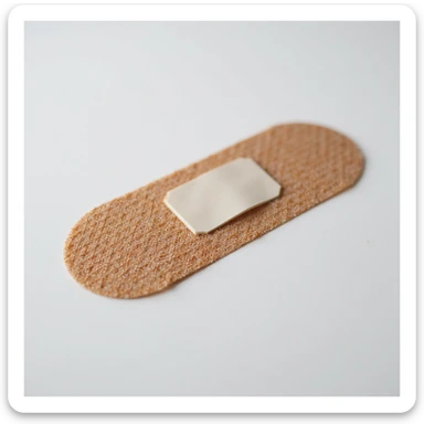 bandage, photorealistic, detailed texture, adhesive medical supply sticker