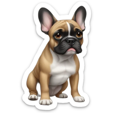 french bulldog said hector sticker
