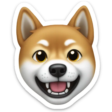 Shiba rage face sticker