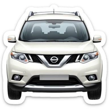 White Nissan Xtrail sticker