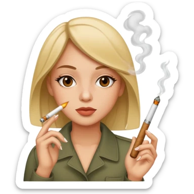 Aline smoking joint sticker