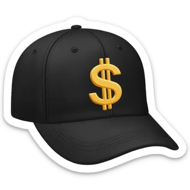 boné com simbolo de $ hype sticker