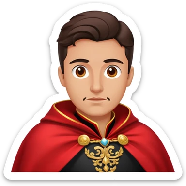 Spanish matador with red cape sticker