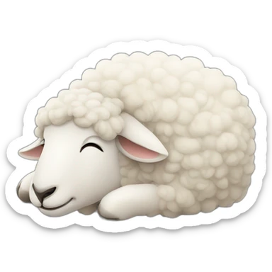 sheep sleep sticker