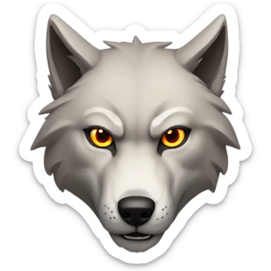 wolf-red-furious-fang sticker