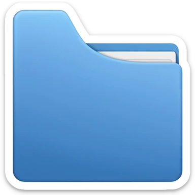 a blue file sticker