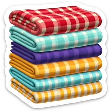 A realistic bundle of vintage Blankets sticker
