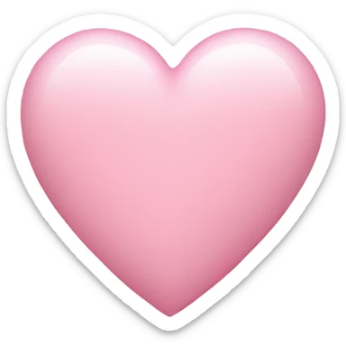 Light pink heart sticker