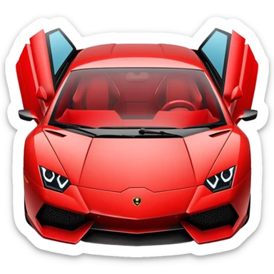 A Lamborghini sticker