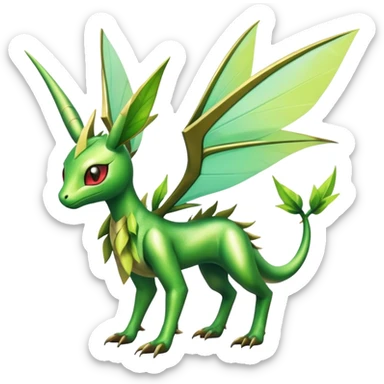 Shiny Exotic Flygon-Amaura-Leafeon-Scyther-Hybrid-Creature sticker