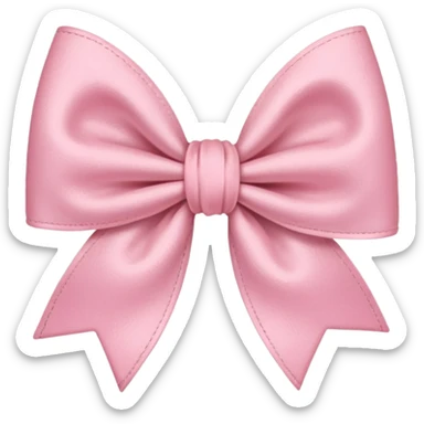 artsy bow delicate pastel pink colour sticker
