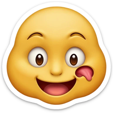 Emoji coquin qui se mord la lèvre  sticker