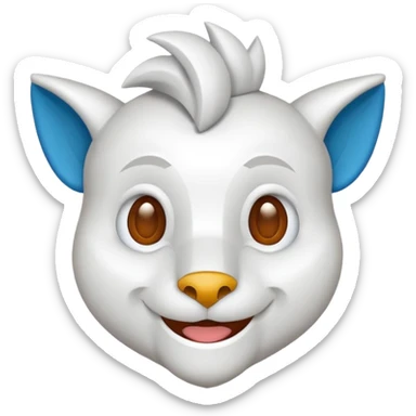 shape of house house head mascot with neck sticker