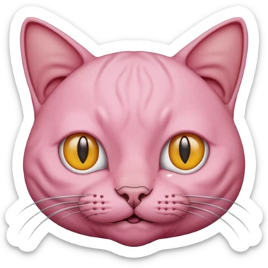 Kel bir kedi  sticker