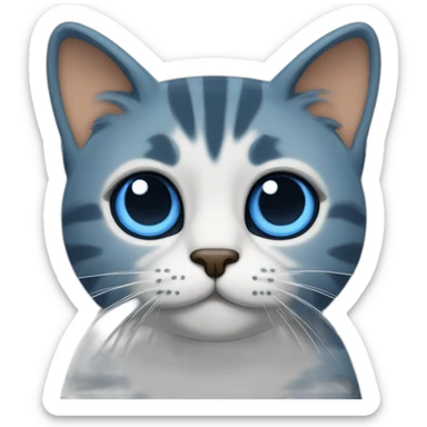 cat blue token bitcoin  sticker