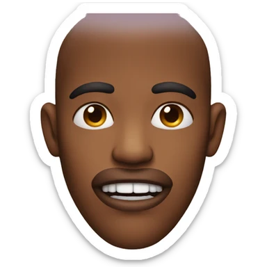 Person biting lip sticker