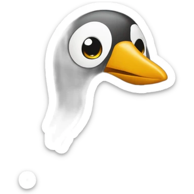 Un pingouin qui boit une bière sticker