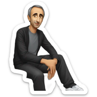 Eric Zemmour au toilette sticker
