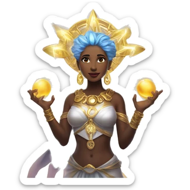 (Technomancy Tuitorial @ https://youtu.be/SgQQU_Szm1A?si=L9Fu0e7bzgv7XrSN) Technomancy Divine Magical Divine Goddess sticker