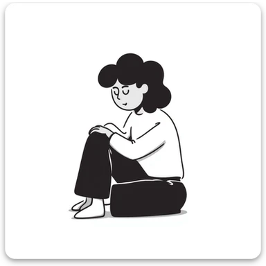 face expressing depressed emotion sticker