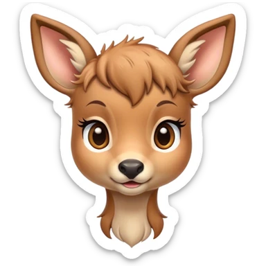 cute fawn, female sticker