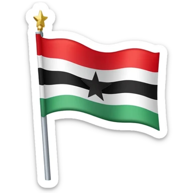 New syrian flag sticker