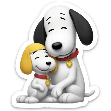 snoopy and woodstock sticker