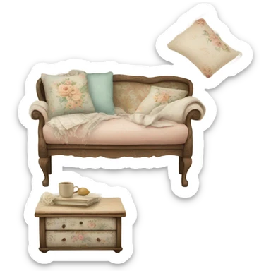 Shabby chic sticker