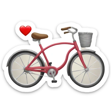 bike with heart sticker