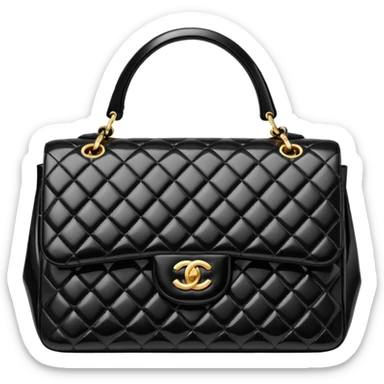 black chanel bag sticker