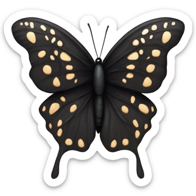 all Black butterfly  sticker