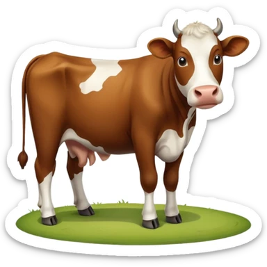 High resolution of A cow sticker