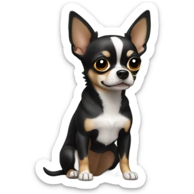 chihuahua NEGRO PLAYA sticker