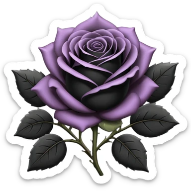 Black roses sticker