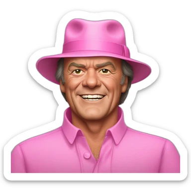 jack nicholson wearin pink sticker