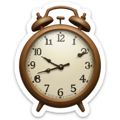 Clock that tea sticker