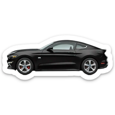 Drink arriving in A Ford Kinetic black car sticker