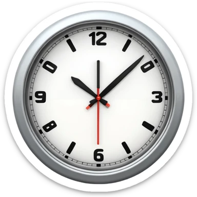 analog clock sticker