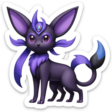Noibat-Umbreon-Espeon-hybrid, full body sticker