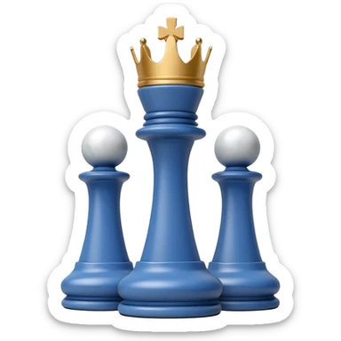 white plastic chess pieces, king, white, marble sticker