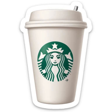 Starbucks cup sticker