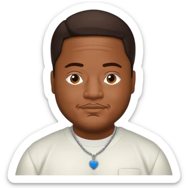 Jarrell "J-Boog" Houston Sr with dark brown hair sticker