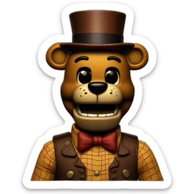 Freddy fazbear animatronic sticker