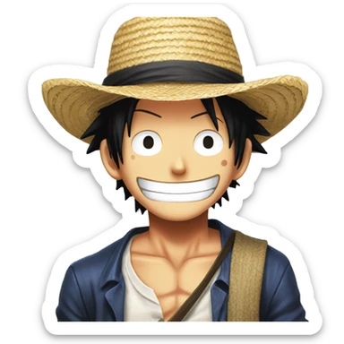 Luffy One Piece Straw Hat sticker